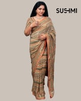 Designer crepe saree