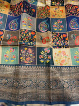 Printed Banarasi Tussar SS50456