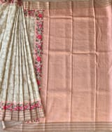 Earthy Tone kanchi soft silk  printed saree SS50371