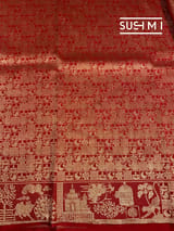 Red Banarasi Brocade Katan silk Saree : D62127