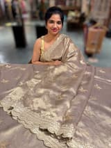 Antique Handloom Tissue Saree with Embroidery SS50417