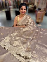 Antique Handloom Tissue Saree with Embroidery SS50417
