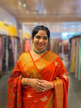 Orange Kanchi Soft Drape Saree SS50199