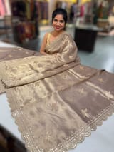 Antique Handloom Tissue Saree with Embroidery SS50417