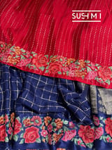 Mysore Silk Saree with petitepoint embroidery S62109