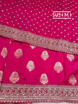 Pink Designer Banarasi Silk Saree