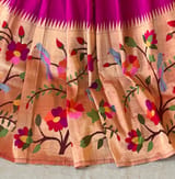 Dark Pink Pure Paithani lehanga : S62F135