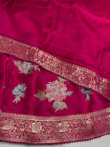 Pink Mashru Banaras with embroidery SS5012