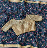 Organza printed Saree with sabhyasachi border
