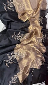 Gold Tissue Designer Hand work Saree SS50231