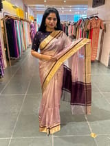 Pink Handloom Tissue