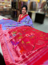 Pure Handloom Allover Pythani Saree