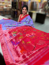 Pure Handloom Allover Pythani Saree