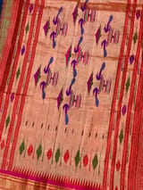 Blue Pure handloom Bandhini paithani saree SS50376