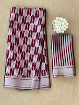 Winish Brown Banarasi chinia brocade saree SS5096