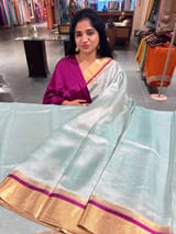 Pastel Blue Handloom Tissue