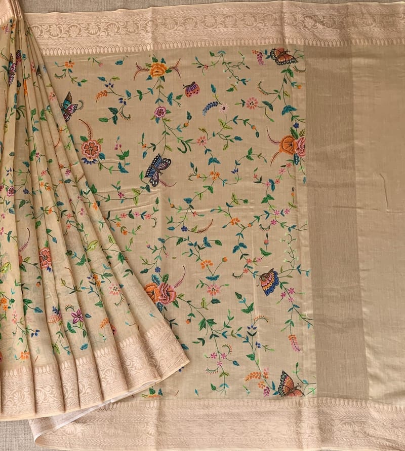 Printed Chanderi Silk Saree SS50367
