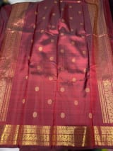 Bottle Green Vintage Kanchi small border saree SS50172