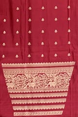 Pastel Yellow Banarasi kora Saree