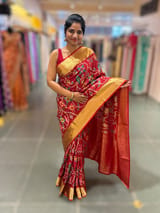 Maroon Red Kanjeevaram soft silk with embroidery