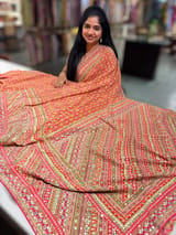 Designer Printed Crepe Silk Saree