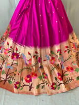 Dark Pink Pure Paithani lehanga : S62F135