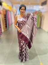 Winish Brown Banarasi chinia brocade saree SS5096