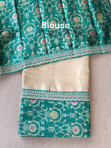 Antique Gold tissue saree with banarasi and sabhyasachi borders : S62123