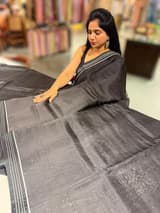 Black Organza Saree with embroidered blouse