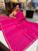 Rani Pink Tussar with fusion blouse SS50457