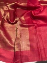 Maroon Banarasi Tissue with Designer blouse SS50383
