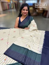 Designer Ikkath Printed Silk Saree