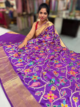 Kanjeevaram soft silk with embroidery