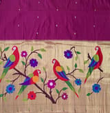 Wine Pure Paithani lehanga : S62F131