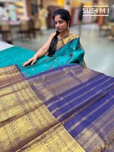 Emerald Green vintage kanjeevaram saree : S62F158