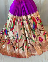 Purple Pure Paithani lehanga : S62F132
