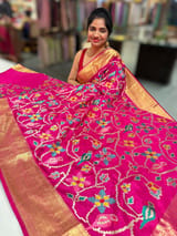 Pink Kanjeevaram soft silk with embroidery SS50127