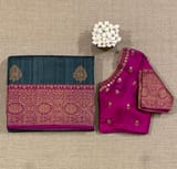 Pure handloom Banarasi Tussar Saree