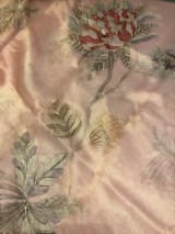Dusty Pink Printed Banarasi Tissue with Handwork. SS50380