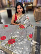 Banarasi tissue with embroidery SS50208
