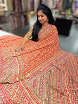 Designer Printed Crepe Silk Saree
