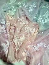 Pure Muslin Ombre Dyed Saree With allover Embroidery