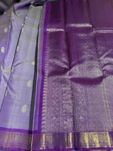 Lilac Vintage kanchi small border saree SS50160