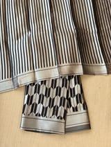 Black Banarasi chinia brocade saree SS5094