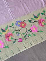 Pastel Pink Pure Paithani lehanga : S62F134