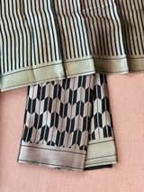 Forest Green Banarasi chinia brocade saree  SS5092