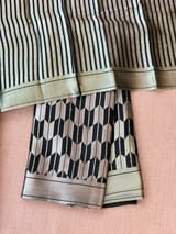 Forest Green Banarasi chinia brocade saree  SS5092