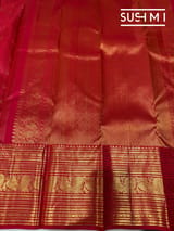 Red Stripes monotone look Vintage Kanjeevaram : S62F124