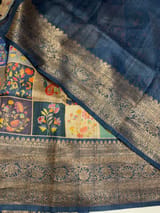 Printed Banarasi Tussar SS50456