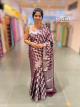 Winish Brown Banarasi chinia brocade saree SS5096